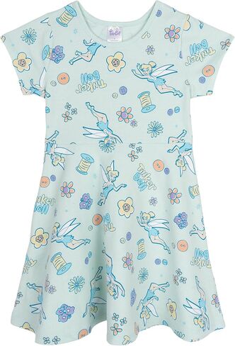 Disney Pixar Toy Story Jessie Bo Peep Buzz Lightyear Little Girls French Terry Skater Dress Tie Dye Blue 6 in Kuwait