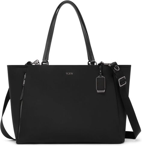 TUMI - Voyageur Valetta Tote - Women's Carryall Bag, Lightweight and Roomy, Functional Purse for Everyday, Business & Travel - Large, Black & Gunmetal in Saudi Arabia