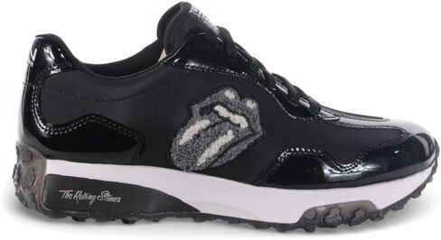 حذاء رياضي Skechers x Rolling Stones للسيدات ذو قصة علوية Neo Jogger - حذاء رياضي أسود RS Lick 177687.BLK، 8 in Kuwait