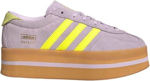 adidas Womens Gazelle Stack Lace Up Sneakers Shoes Casual - Purple in Saudi Arabia