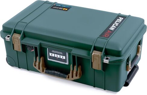 حقيبة Trekking Green Pelican 1535 Air مع مقابض ومزالج لأوساخ الصحراء الداكنة. تأتي فارغة ومع عجلات. in Kuwait