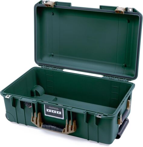حقيبة Trekking Green Pelican 1535 Air مع مقابض ومزالج لأوساخ الصحراء الداكنة. تأتي فارغة ومع عجلات. in Kuwait