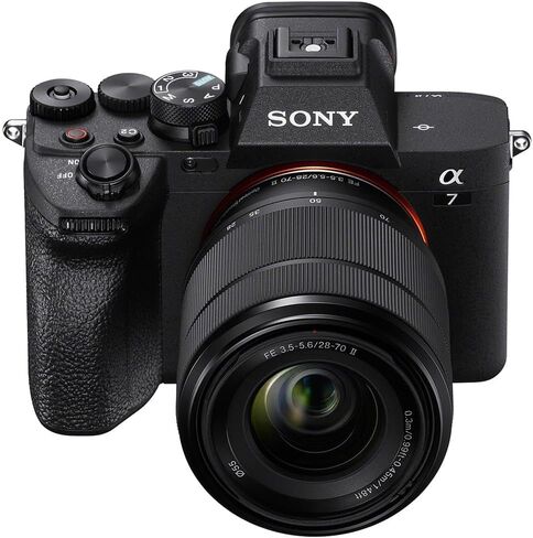 كاميرا Sony Alpha a7 IV 4K Ultra HD بدون مرآة مع عدسة FE مقاس 28-70 مم f/3.5-.6 OSS II، باللون الأسود، بطاقة ذاكرة Extreme PRO سعة 128 جيجابايت، حقيبة ظهر، بطارية إضافية ومجموعة مرشحات أساسية مقاس 55 مم in Kuwait