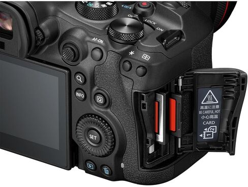 كاميرا Canon EOS R6 Mark III بدون مرآة مع حزمة عدسات USM مقاس 24-105 مم + حزمة متميزة تتضمن ذاكرة فائقة سعة 128 جيجابايت ومرشحات وميكروفون وإضاءة LED وبرامج صور فيديو والمزيد (متجددة) in Kuwait