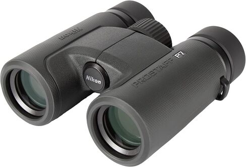 Nikon PROSTAFF P7 8x30 Binoculars, Compact Waterproof Fogproof Roof Prism Binoculars, Dielectric Coated Optics, Oil Water Repellent Lenses Bundle in Kuwait