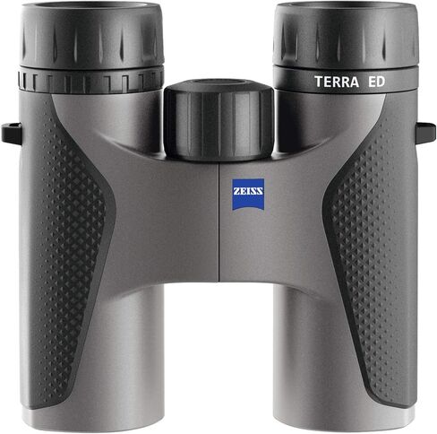 منظار Zeiss 8x32 Terra ED (رمادي) مزود بمجموعة العناية بالعدسات ZEISS مع بخاخ وقماش من الألياف الدقيقة (2 أونصة) in Kuwait