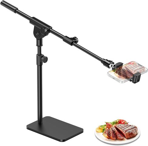 InnoGear Overhead Phone Mount, Cell Phone Holder Webcam Mounts for Desk Camera Stand for Logitech Webcam C922 C930e C920S C920 C615 C960 C920x BRIO 4K NexiGo N60, Right Light, GoPro with 1/4" Thread in Kuwait