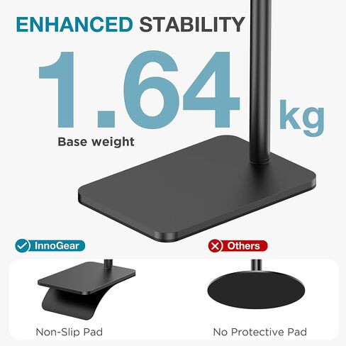 InnoGear Overhead Phone Mount, Cell Phone Holder Webcam Mounts for Desk Camera Stand for Logitech Webcam C922 C930e C920S C920 C615 C960 C920x BRIO 4K NexiGo N60, Right Light, GoPro with 1/4" Thread in Kuwait