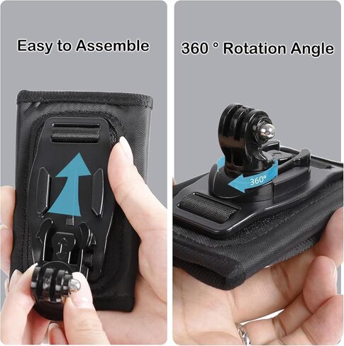 PellKing حقيبة ظهر للكاميرا مع حزام تثبيت لـ Insta360 One X5/AcePro 2,360 درجة دوران بإبزيم حزام الظهر مع حامل مغناطيسي سريع الفك متوافق مع Insta360 X5/Acepro 2 in Kuwait