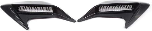 Air Vent Hood, 2PCS Car Decorative Air Scoop Vent Hood Outlet Intake Hood Universal DIY (Black) in Saudi Arabia