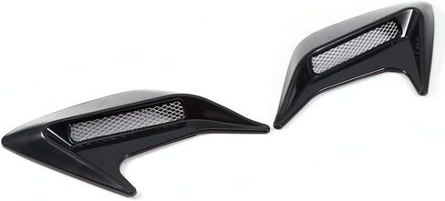 Air Vent Hood, 2PCS Car Decorative Air Scoop Vent Hood Outlet Intake Hood Universal DIY (Black) in Saudi Arabia