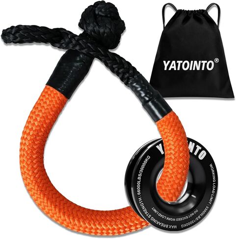 Soft Shackle & Recovery Ring, 1 in x 36 in Recovery Tow Shackle with Snatch Ring, Winch Accessories 66000 Lbs for SUV ATV UTV Off Road Recovery Kit in Saudi Arabia