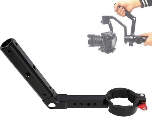 مقبض تمديد محمول لـ Zhiyun Crane 2 وFeiyu AK2000، مقبض مثبت من سبائك الألومنيوم مع وسادة سيليكون ومنافذ 1/4 بوصة 3/8 بوصة لدعم جيمبال DSLR الثقيل in Kuwait