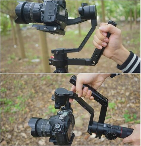 مقبض تمديد محمول لـ Zhiyun Crane 2 وFeiyu AK2000، مقبض مثبت من سبائك الألومنيوم مع وسادة سيليكون ومنافذ 1/4 بوصة 3/8 بوصة لدعم جيمبال DSLR الثقيل in Kuwait