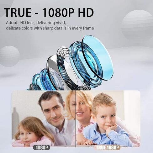كاميرا واي فاي صغيرة، كاميرا لاسلكية، كاميرا مربية للمنزل، كاميرا أمان داخلية، | True 1080P HD، اقتران سريع بالبلوتوث | يعمل مع/بدون WiFi لمراقبة الطفل/الحيوانات الأليفة/المربية in Kuwait
