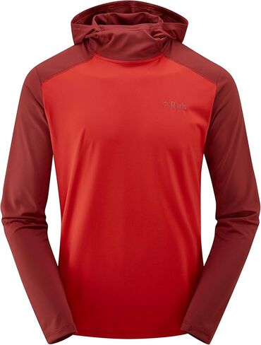 Rab Men's Force Hoody - Lightweight Long-Sleeve Hooded Baselayer Shirt for Hiking, Climbing, & Trail Running in Saudi Arabia