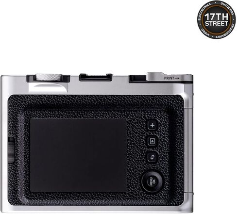 كاميرا فوجي فيلم Instax Mini EVO Hybrid الفورية (أسود) مع حافظة ناعمة، فيلم Instax Mini الفوري (20 صورة)، وبطاقة ذاكرة UHS-I microSDHC سعة 32 جيجابايت مع محول SD - مجموعة حزمة in Kuwait