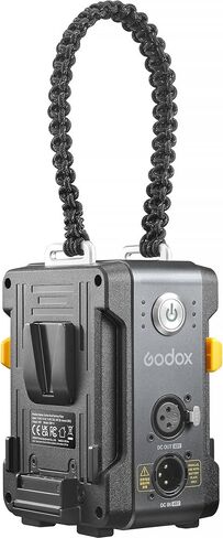 لوحة بطارية Godox مزدوجة على شكل حرف V، مخرج طاقة 600 وات، تدعم 12.8/14.4/14.8/26/28 فولت، مؤشر مستوى البطارية، متوافق مع مصابيح LA300R/BI LA200R/Bi LA150R/Bi، حامل إضاءة قابل للتركيب (DBPV) in Kuwait