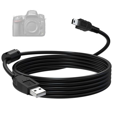 Zosvoses UC -E4 كابل USB لنيكون متوافق مع Nikon D40 D40X D50 D60 D70 D70S D80 D90 D100 D200 D300 D300S D610 D700 D3000 D3100 D7000 D1H D2X D2H D2HS D3 D3S D3X D4 كاميرا SLR رقمية (4.9 قدم) in Kuwait