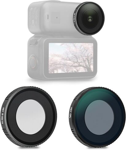 مجموعة فلتر H&Y ND متوافقة مع كاميرا DJI Osmo Nano Vlogging، 3 عبوات من الزجاج البصري عالي الدقة متعدد الطبقات ND8 ND16 ND64 معدات التصوير الفوتوغرافي ذات الكثافة المحايدة، DJI-ONNK in Kuwait