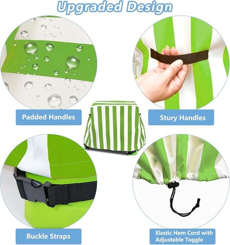 Kids Water Table Cover, Outdoor Heavy Duty Durable Waterproof Dustproof Anti-UV Kids Water Play Table Cover, Compatible with Step2 Rain Showers Splash Pond, Green in Saudi Arabia