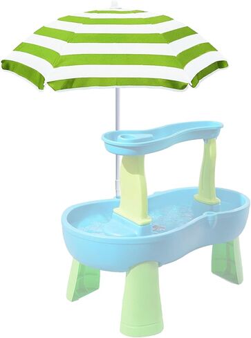 Kids Water Table Cover, Outdoor Heavy Duty Durable Waterproof Dustproof Anti-UV Kids Water Play Table Cover, Compatible with Step2 Rain Showers Splash Pond, Green in Saudi Arabia