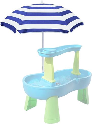 Kids Water Table Cover, Outdoor Heavy Duty Durable Waterproof Dustproof Anti-UV Kids Water Play Table Cover, Compatible with Step2 Rain Showers Splash Pond, Green in Saudi Arabia