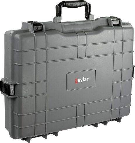 Eylar Large 22 inch Protective, Camera, Tools, Equipment Laptop Hard Case Waterproof w/ 3 Layers Foam (Gray) in Saudi Arabia