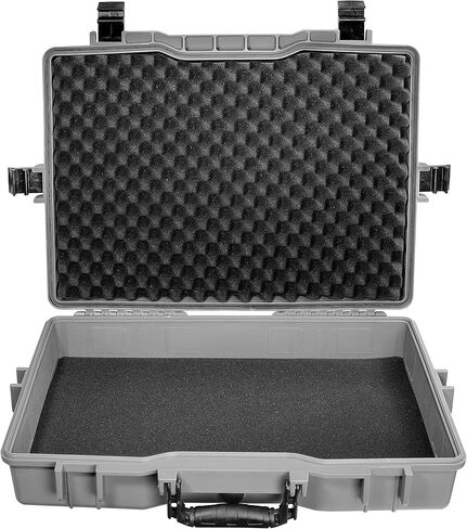 Eylar Large 22 inch Protective, Camera, Tools, Equipment Laptop Hard Case Waterproof w/ 3 Layers Foam (Gray) in Saudi Arabia