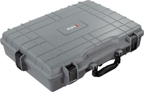 Eylar Large 22 inch Protective, Camera, Tools, Equipment Laptop Hard Case Waterproof w/ 3 Layers Foam (Gray) in Saudi Arabia