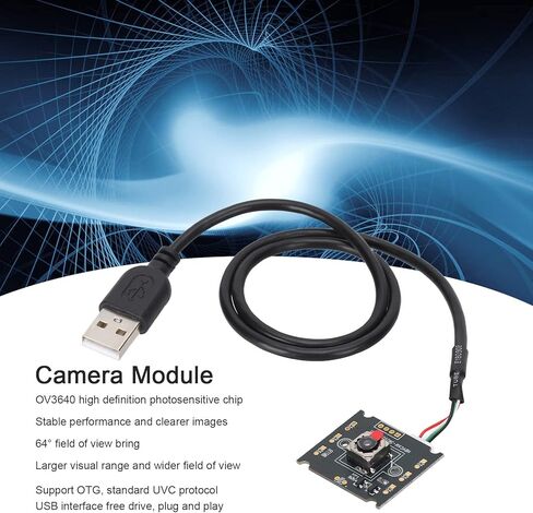 وحدة كاميرا بتركيز تلقائي 3 ميجابكسل، رقاقة OV3640 HD حساسة للضوء، لوحة كاميرا ويب USB2.0، محرك مجاني، دعم OTG لـ in Kuwait