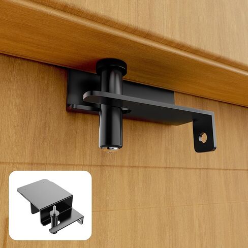 Child Safety Door Top Lock – Metal Child Safety Top Lock for Interior & Exterior Doors | Lock & Unlock from Both Sides | Adjustable Top Door Locks For Kids Safety Fits 0.16-3 Inch Thick Doors (1 Pack) in Saudi Arabia