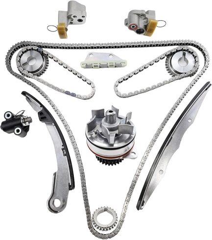 13091-ZK00A VQ40DE مجموعة سلسلة التوقيت مع مضخة مياه وزيت تناسب 2005-2010 Pathfinder، Frontier، Xterra 4.0L 3954CC V6 استبدال سلسلة التوقيت المباشر OE 13070-ZK01A 13070-ZK01B in Kuwait