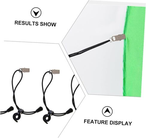 VANZACK 12 Pcs Fixed Backdrop Clips and Windproof Photography Clamps, Adjustable Elastic Nylon Background Cloth Clips for Photo Studio and Video Shooting Random Color in Kuwait