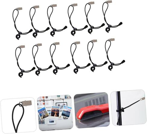 VANZACK 12 Pcs Fixed Backdrop Clips and Windproof Photography Clamps, Adjustable Elastic Nylon Background Cloth Clips for Photo Studio and Video Shooting Random Color in Kuwait