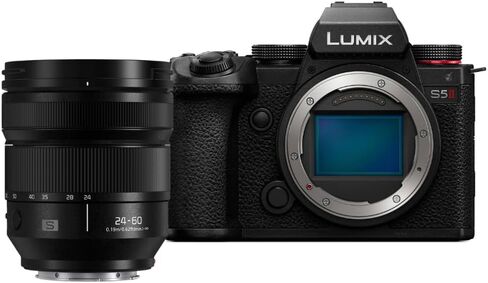 Panasonic LUMIX S5II Full-Frame Mirrorless Camera with 24-60mm F2.8 Lens Kit - 24.2MP Sensor, 6K 10-Bit Video, Phase Hybrid AF in Kuwait