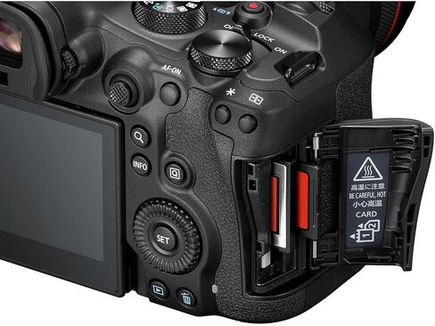 كاميرا Canon EOS R6 Mark III بدون مرآة (الهيكل فقط) مع ميكروفون DM-E100 + بطارية ليثيوم أيون LP-E6P إضافية + المزيد (حزمة مكونة من 10 قطع) in Kuwait