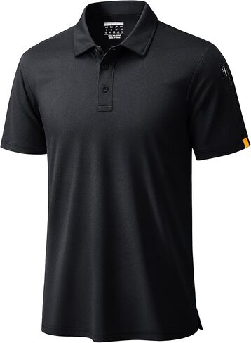 TACVASEN Men's Polo Shirt Short Sleeve Quick Dry Tactical Shirts Performance Athletic Golf Polos Casual Collared T-Shirts in Saudi Arabia