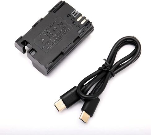بطارية Uonecn PD Type C USB C إلى LP-E6 WY-E6-C لكاميرا Canon EOS5D MarkIV | 5D ماركل5DS| 5DSR|5D مارك ايل | 7D مارك 11| 7D| 60 د| إي أو إس-آر| إي أو إس آر5| ص6. in Kuwait
