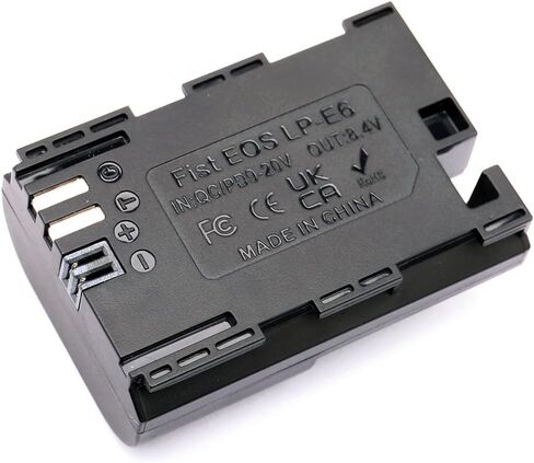 بطارية Uonecn PD Type C USB C إلى LP-E6 WY-E6-C لكاميرا Canon EOS5D MarkIV | 5D ماركل5DS| 5DSR|5D مارك ايل | 7D مارك 11| 7D| 60 د| إي أو إس-آر| إي أو إس آر5| ص6. in Kuwait