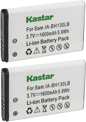 Kastar IA-BH130LB Battery 3-Pack Replacement for Samsung SMX-C10RN/XAA SMX-C10RP SMX-C13 SMX-C14 SMX-C19 SMX-C20 SMX-C20BP SMX-C20RP SMX-C24 SMX-C24BP SMX-C100 SMX-C200 SMX-K40BP SMX-K40EDC Camera in Saudi Arabia