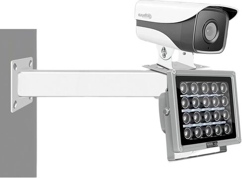 دعامة تثبيت لكاميرا الأمان مقاس 30 سم/11.8 بوصة مع لوحة محول على شكل حرف L، دعامة CCTV شديدة التحمل للاستخدام الداخلي والخارجي للكاميرات المزدوجة/اللوحة الشمسية/إضاءة LED، إدارة الكابلات المدمجة in Kuwait