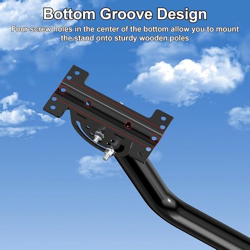 28" Heavy Duty Antenna Mount, Adjustable J-Pole Mast Bracket for TV Antenna, Weather Station, WiFi Extender, Starlink & Wireless Bridge, Iron Spray Paint Outdoor Pole Mount in Kuwait