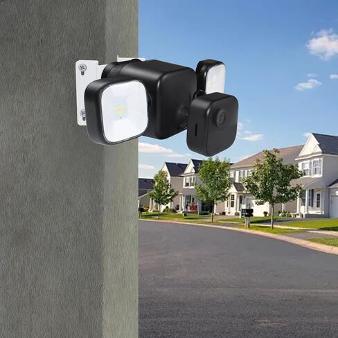 حامل زاوية متوافق مع كاميرا Blink Outdoor 4 Floodlight Camera/Blink Outdoor 3 Floodlight Camera، تحقيق رؤية أوسع بمقدار 270 درجة لزاوية الجدار الخارجية، دعامة تثبيت معدنية كبيرة صلبة مقاومة للطقس in Kuwait