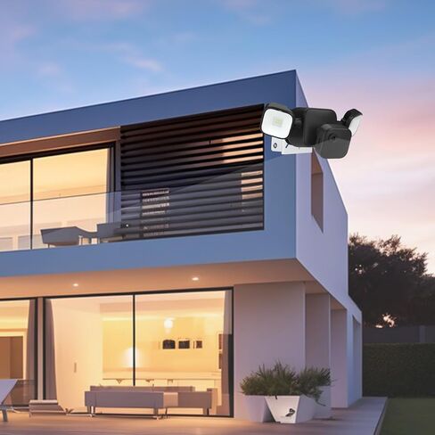 حامل زاوية الكاميرا متوافق مع كاميرا Blink Outdoor 4 Floodlight، حامل ضوء الكاميرا، عرض 270 درجة على جانبي الجدار الخارجي (قطعة واحدة، معدنية) in Kuwait