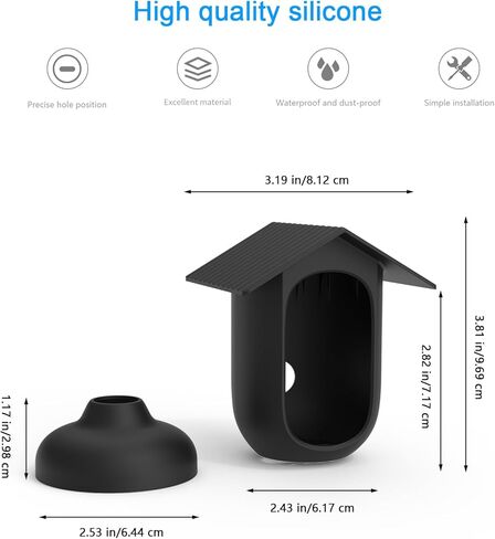 غطاء سيليكون لـ e-ufy Security e-ufyCam C35 (أسود) (1) in Kuwait