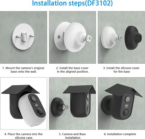 غطاء سيليكون لـ e-ufy Security e-ufyCam C35 (أسود) (1) in Kuwait