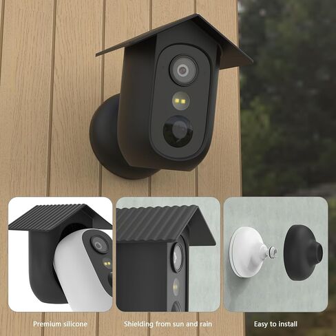 غطاء سيليكون لـ e-ufy Security e-ufyCam C35 (أسود) (1) in Kuwait