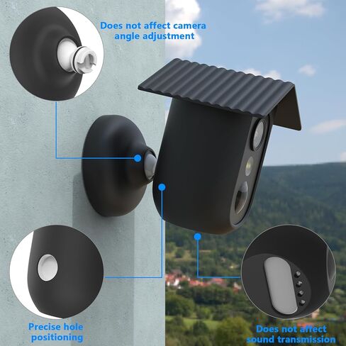 غطاء سيليكون لـ e-ufy Security e-ufyCam C35 (أسود) (1) in Kuwait