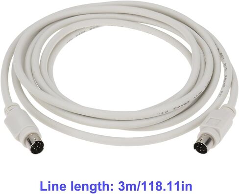 ECSiNG 8-Pin Mini DIN HD Sync Cable 3m Compatible with AVID Compatible with Digidesign Pro Tools HD Cards I/O Connection in Kuwait